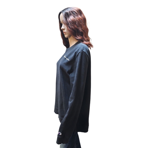 Champion Black Oversized Long Sleeve Hoodie - Picture 3 of 4